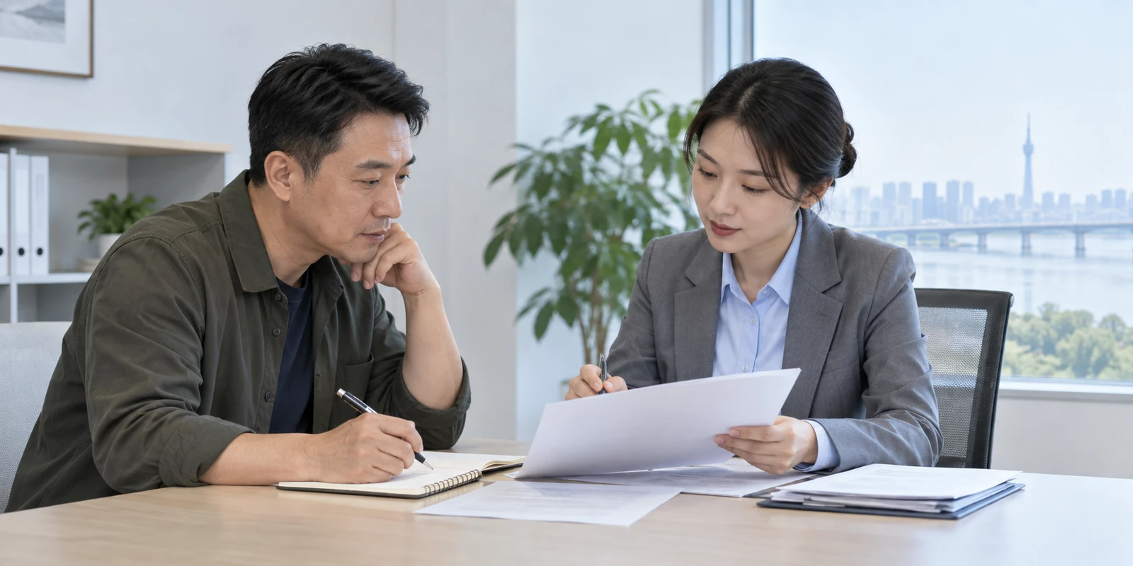 亲子鉴定成年人联系咨询渠道并整理需要确认的问题 成年人和咨询人员面对面核对亲子鉴定需求与准备资料