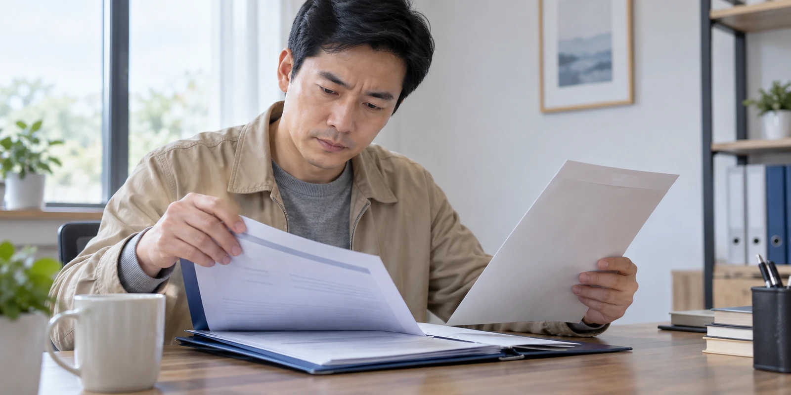亲子鉴定成年人查看报告文件并核对对应资料 成年人查看亲子鉴定报告文件并核对对应资料